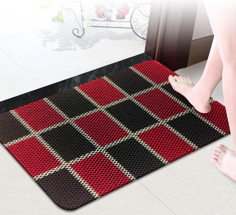 Household elastic silk jet printing carpet floor mat mud scraping and dustproof door mat waterproof 