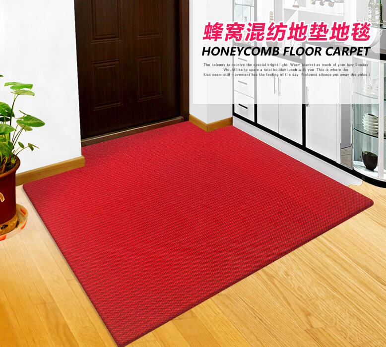 PVC honeycomb floor mat door entry carpet 6 colors for home use