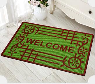 Anti slip carpet door mat household hall mat can be cut floor mat cartoon silk ring floor mat wholes