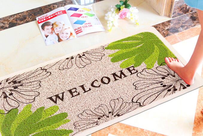 Silk ring spray printing floor mat anti slip and dust removal household carpet can be customized pat