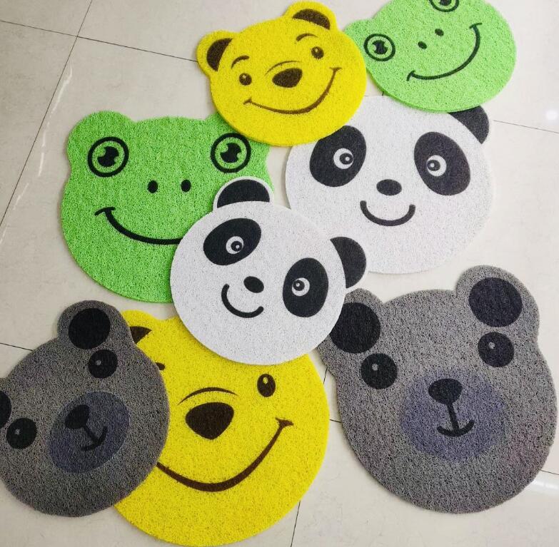 Source manufacturer PVC wire drawing floor mat pet mat dust removal door mat lovely gift mat carpet 